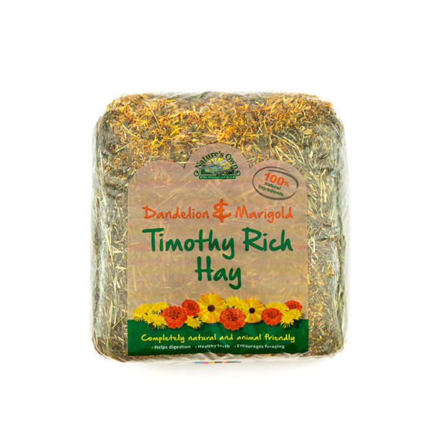 Timothy Rich with Dandelion & Marigold Small Animal feed Nature's Own