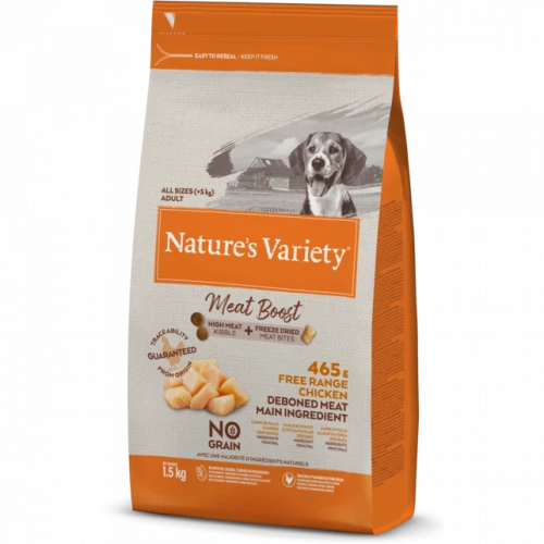 Natures Variety Meat Boost 1.5kg Chicken Dog food Natures Menu