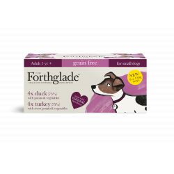 Forthglade Complete Grain Free Small Dog Duck & Turkey 8pk Dog Food Forthglade