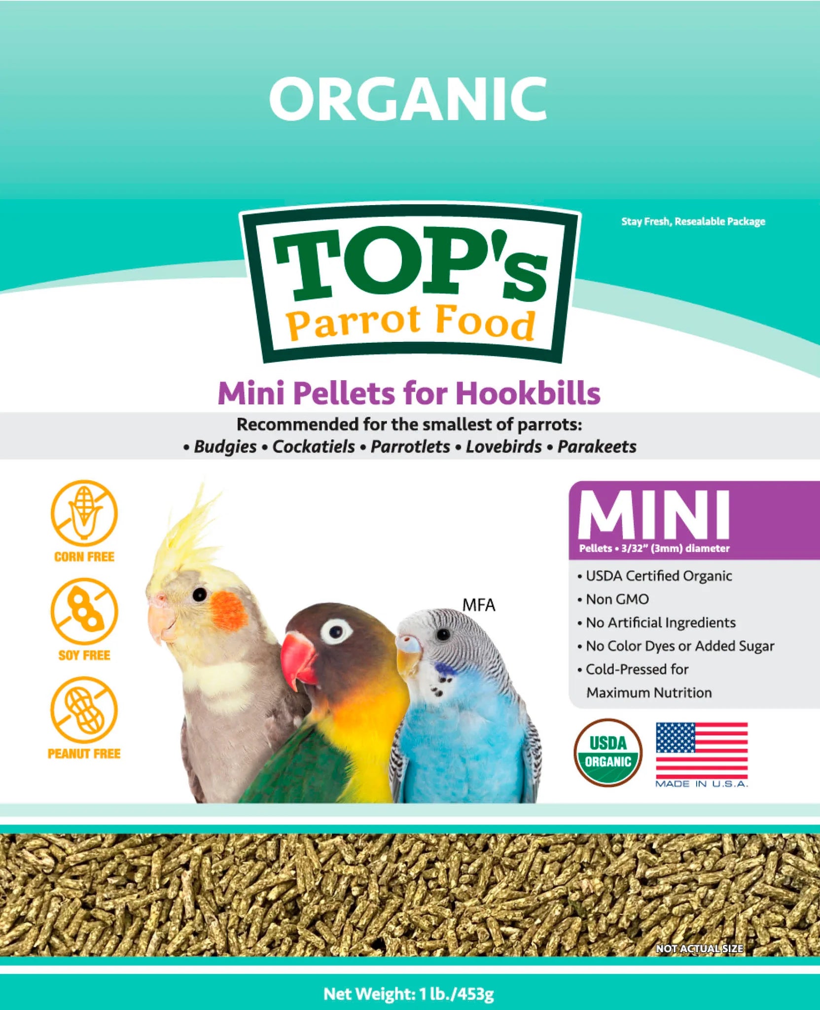 TOP's Mini Pellets Bird feed Tops