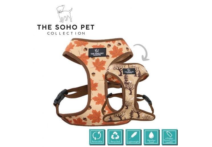 MAPLE LEAF/WOODLAND REVERSIBLE HARNESS Dog accessories Ancol