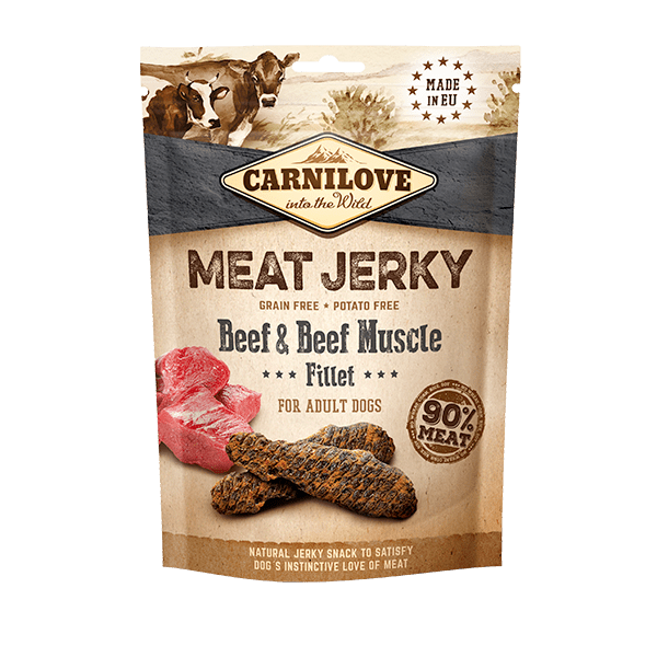 Carnilove Jerky Beef & Beef Muscle Fillet Dog Treat Carnilove