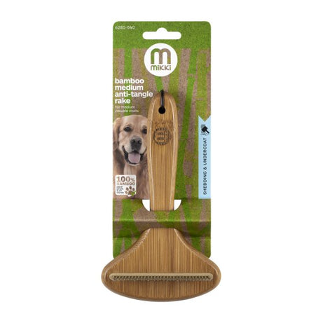 Bamboo Anti-Tangle Rake - Medium Dog Grooming Mikki