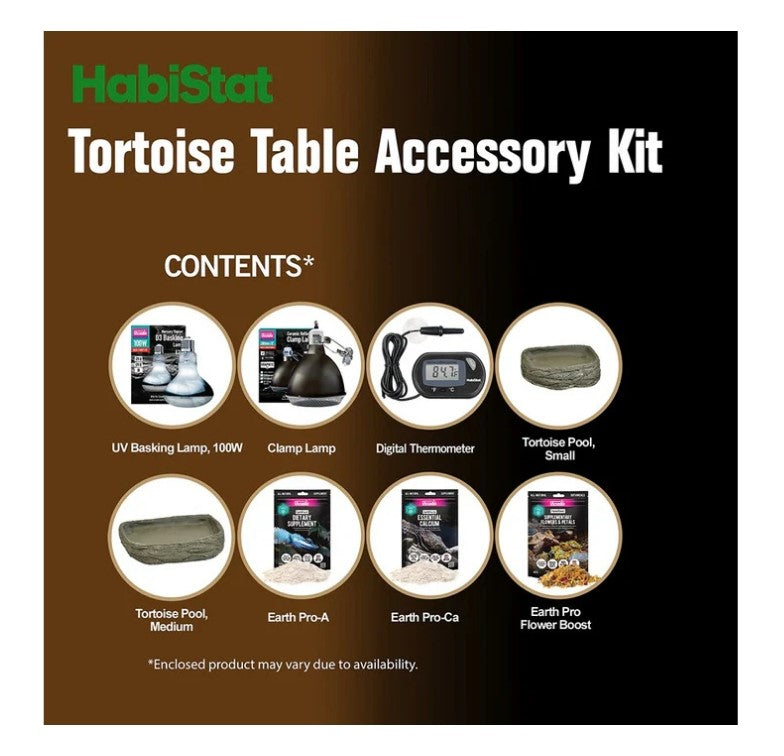 HabiStat Tortoise Table Accessory Kit Reptile Housing HabiStat