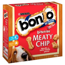 Bonio Meaty Chip Bitesize Dog Treat Purina