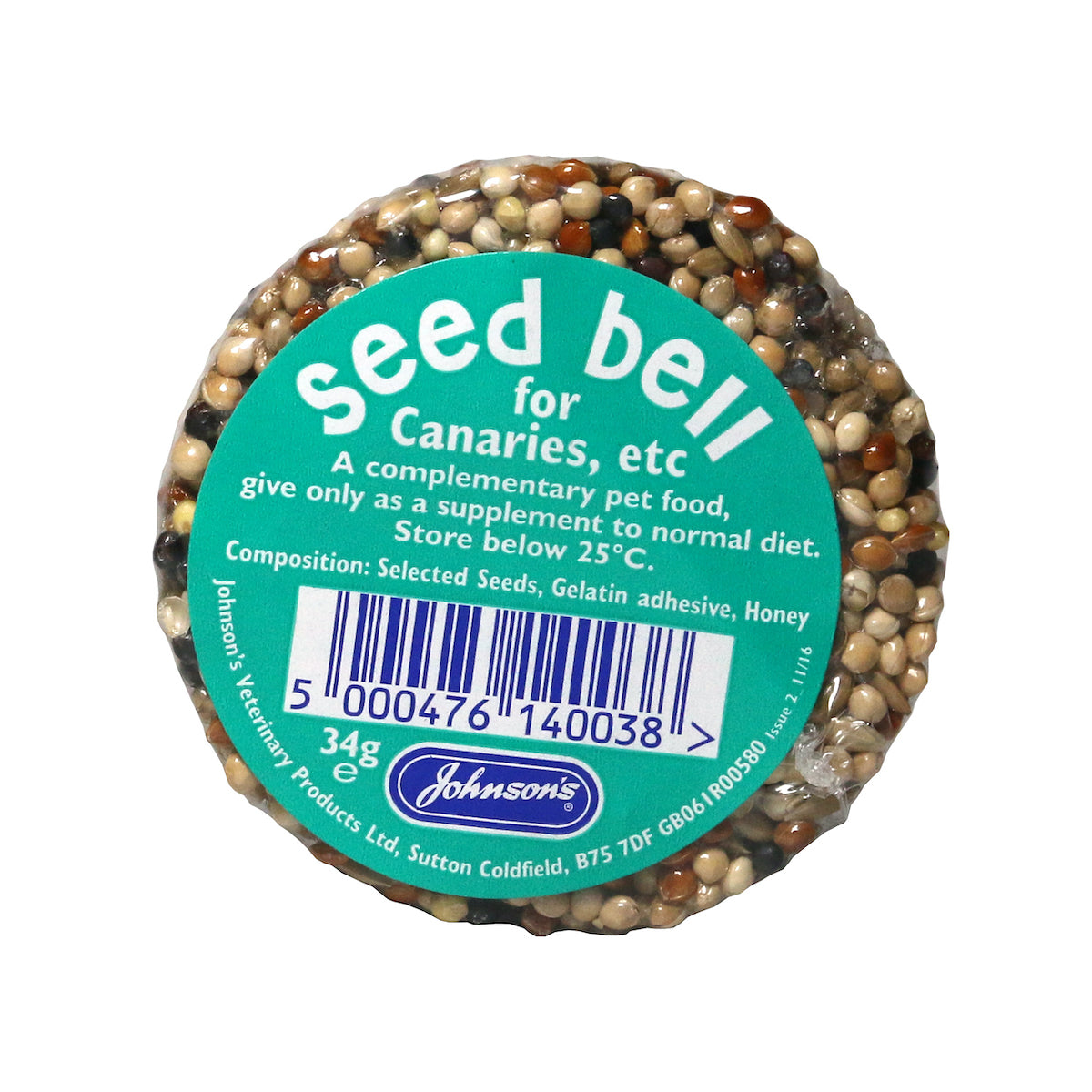 Seed Bells for Canaries, Linnets, Finches etc Bird Treat Johnson’s