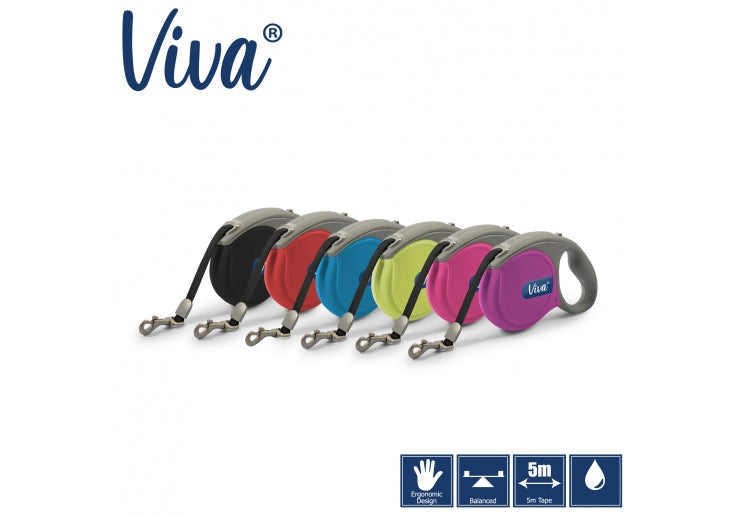 VIVA RETRACTABLE 5M LEAD Dog accessories Ancol