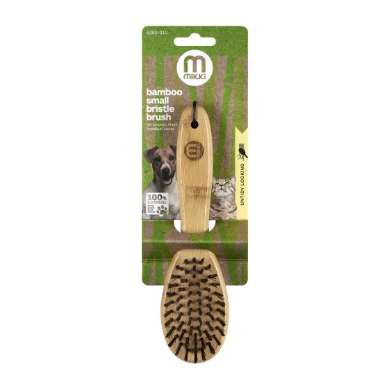 Bamboo Bristle Brush Dog Grooming Mikki