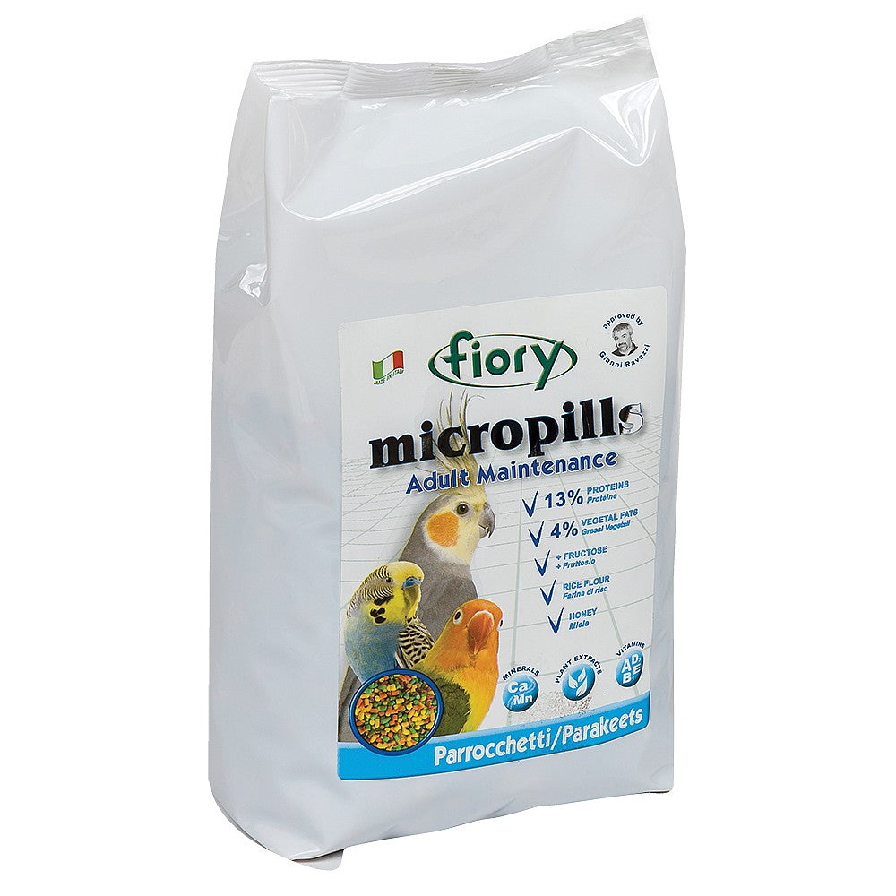 Fiory MicroPills Cold Pressed Pellets Cockatiel and Budgie Food Bird feed Fiory