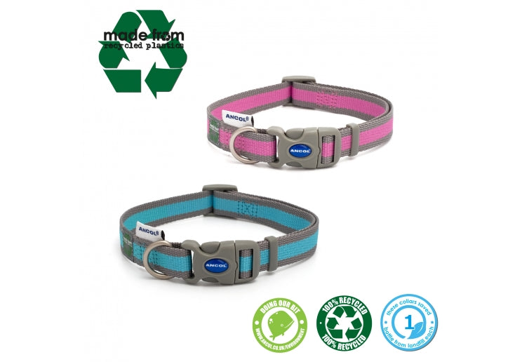 PINK & GREY MADE FROM COLLAR Dog accessories Ancol