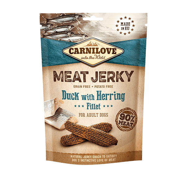 Carnilove Jerky Duck with Herring Fillet Dog Treat Carnilove