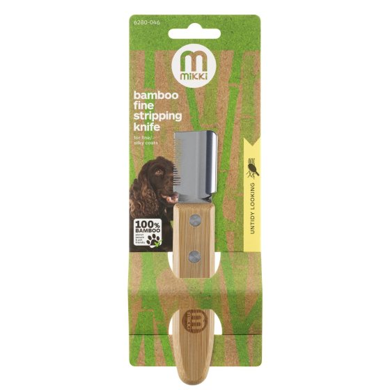 Bamboo Stripping Knife - Fine Dog Grooming Mikki