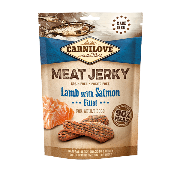 Carnilove Jerky Lamb with Salmon Fillet Dog Treat Carnilove