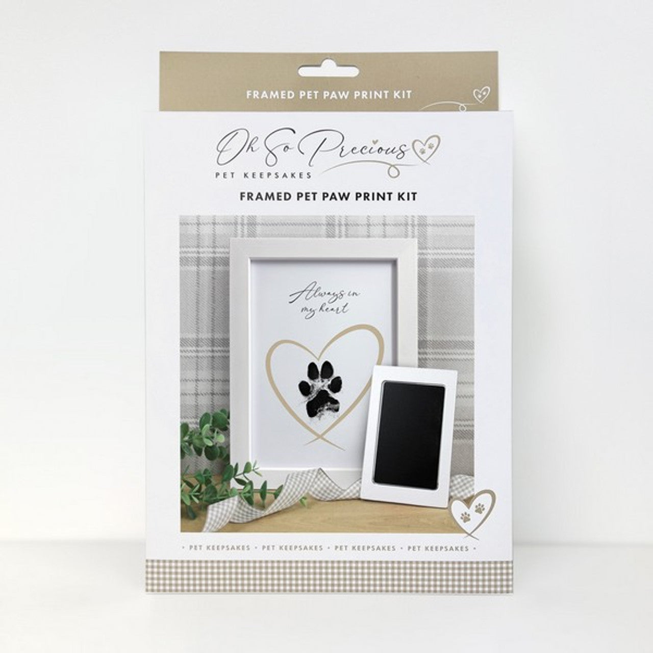 Oh So Precious Paw Print Ink Picture Frame A5 Pet Keepsakes