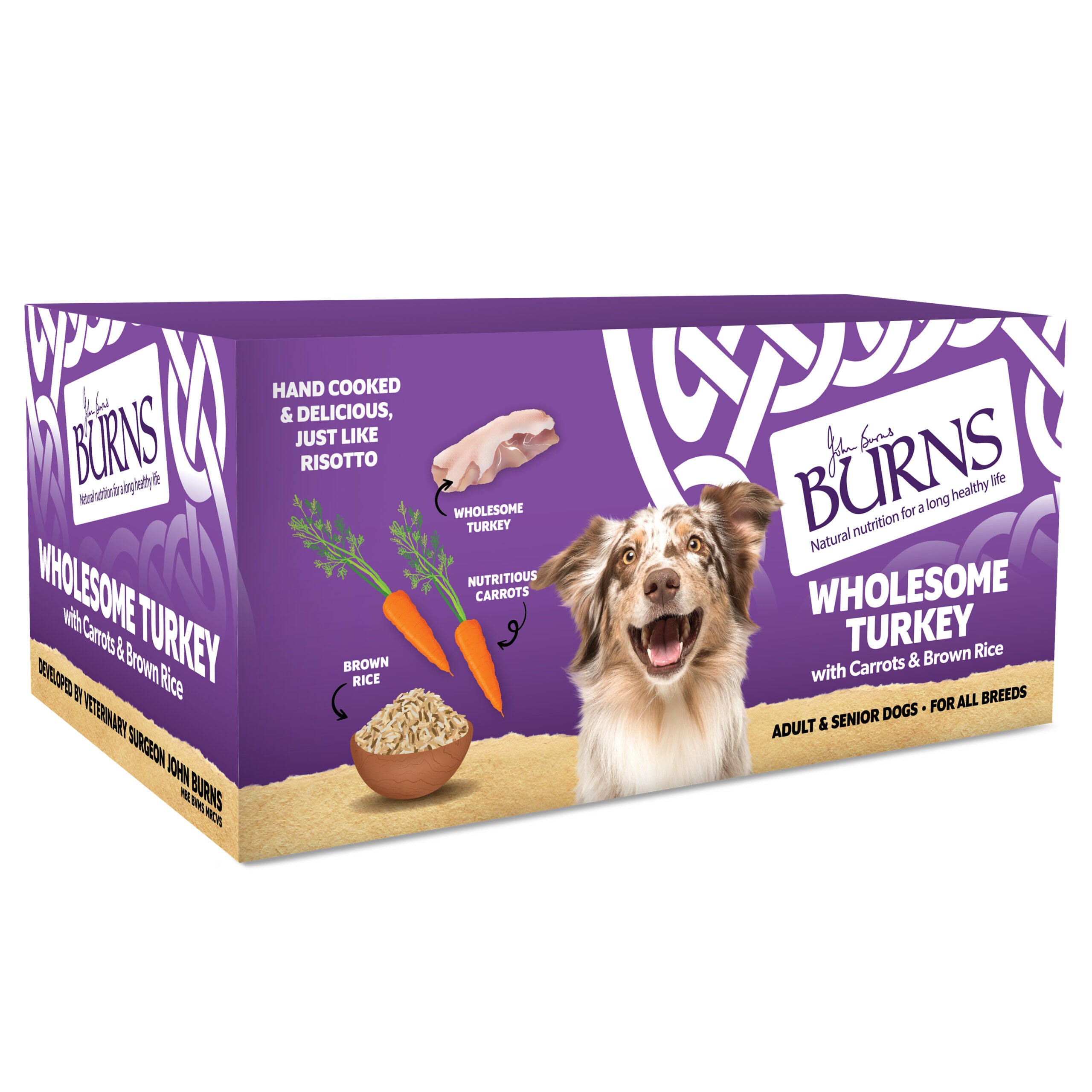 Burns Wet Food Wholesome Turkey with Carrots & Brown Rice Wet Food Burns