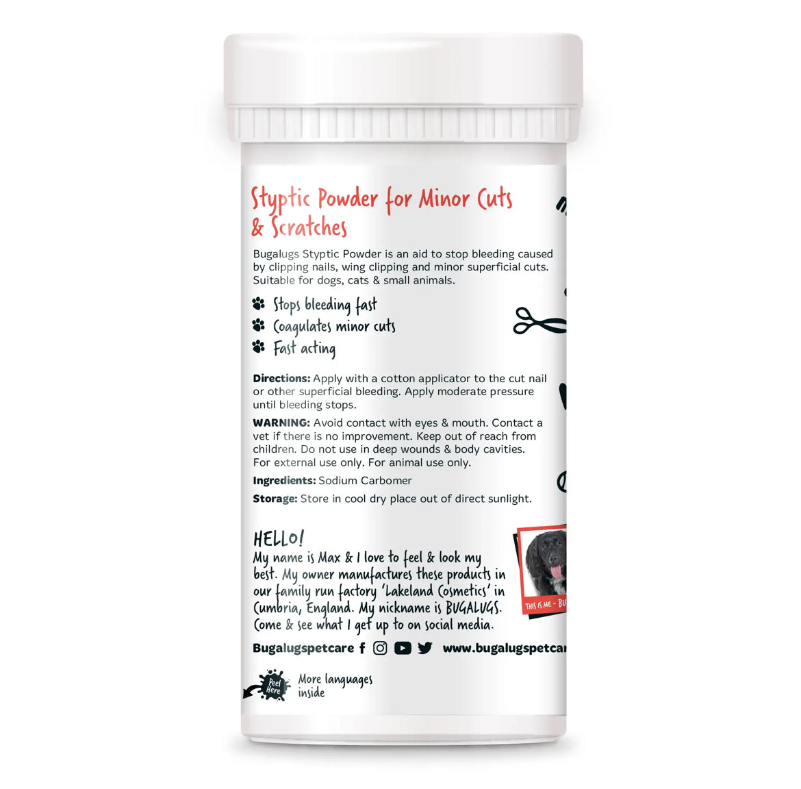 Bugalugs Styptic Powder Wound Care Bugalugs