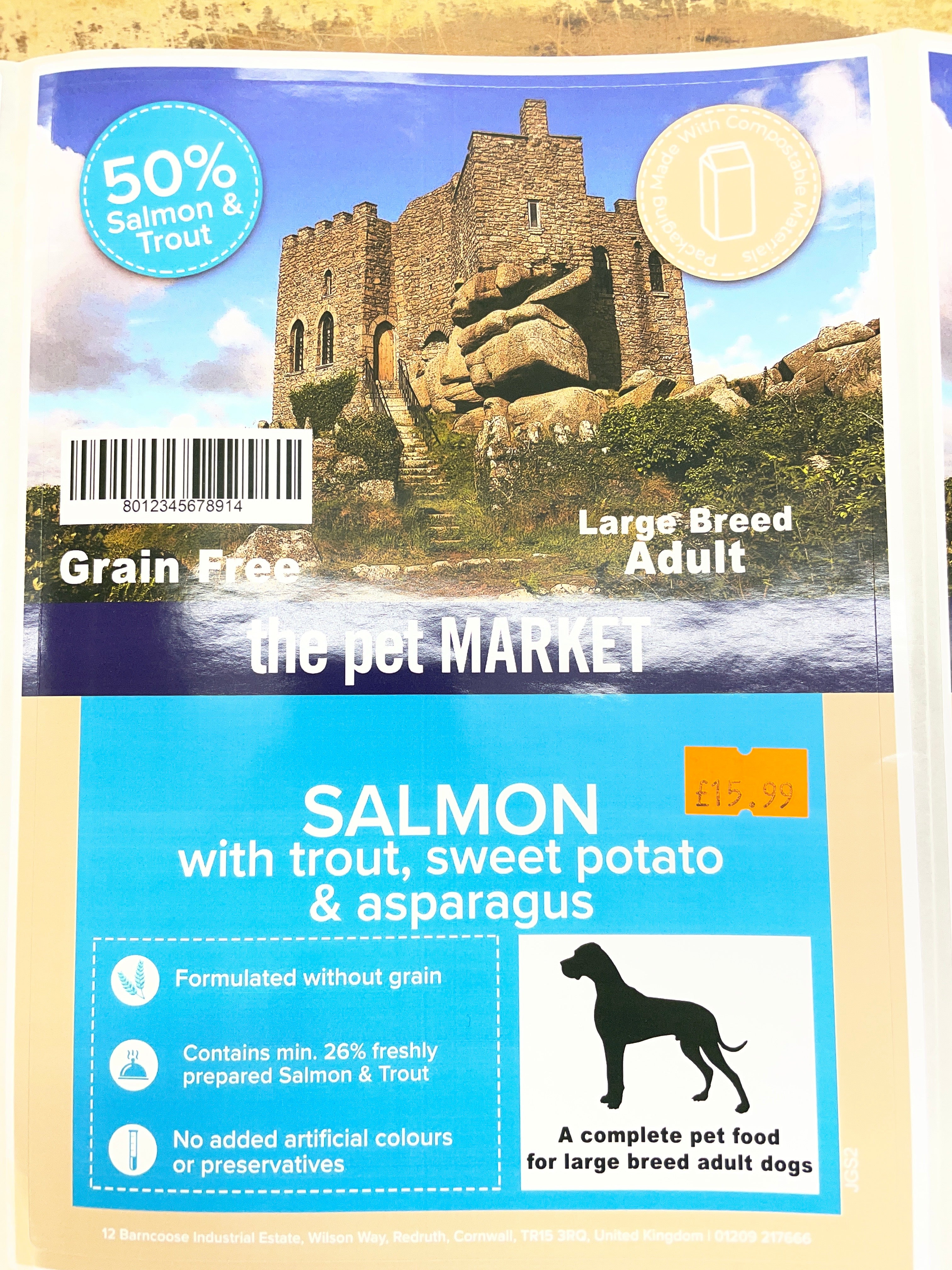 The Pet Market Salmon With Trout LB 2kg Pet Market