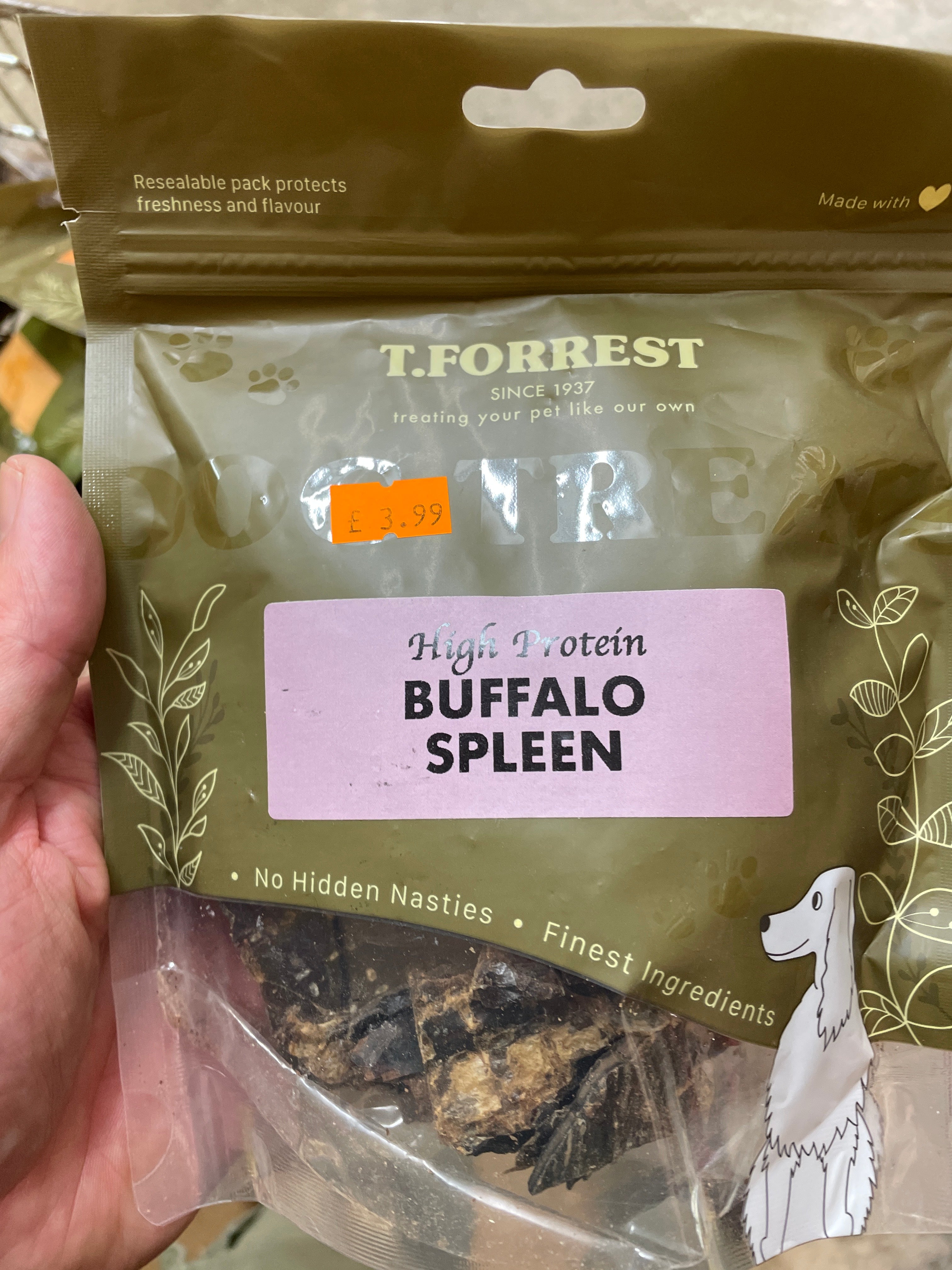 Buffalo spleen Pet Market