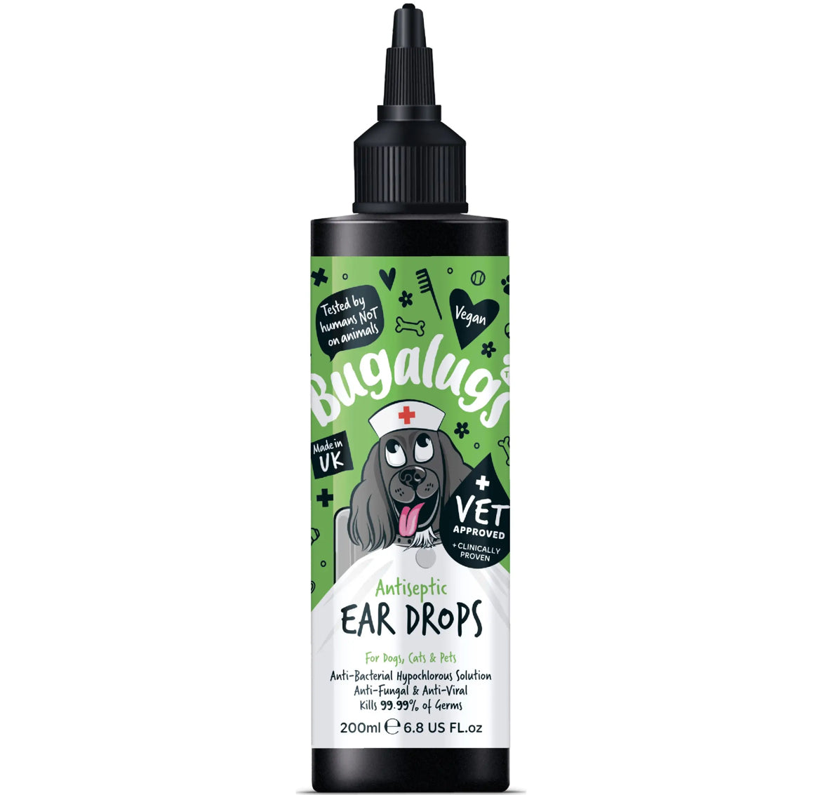 Bugalugs Antiseptic Ear Drops Grooming Bugalugs