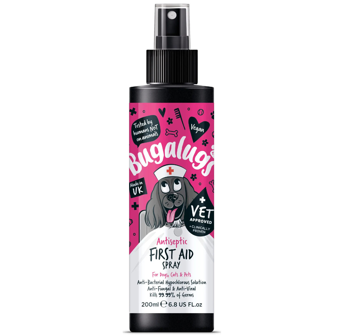 Bugalugs Antiseptic First Aid Spray Wound Care Bugalugs