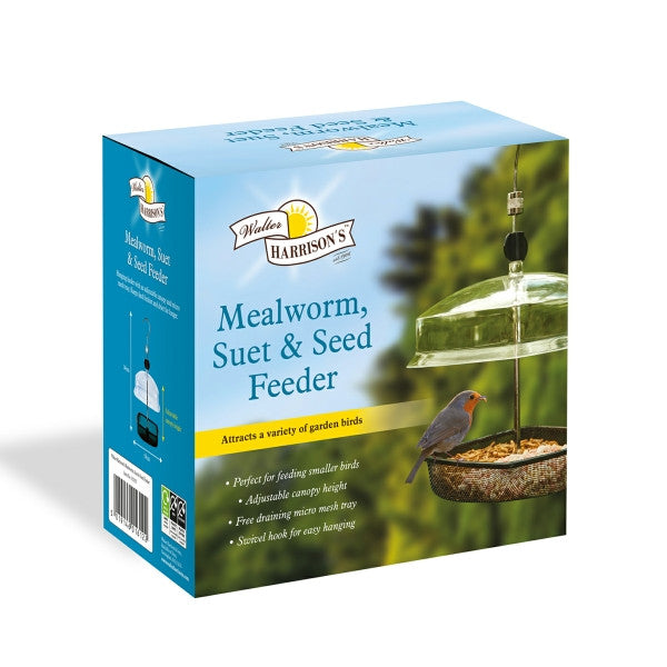 Walter Harrison's Mealworm, Suet & Seed Feeder Pet Market