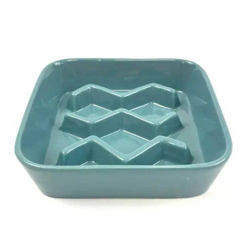 Slow Feeder Chevron Pet Dog Bowl 16cm Pet Market
