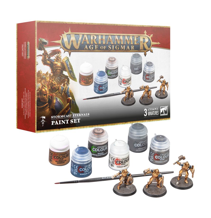 Warhammer Age of Sigmar Stormcast Eternals Paint Set Pet Market