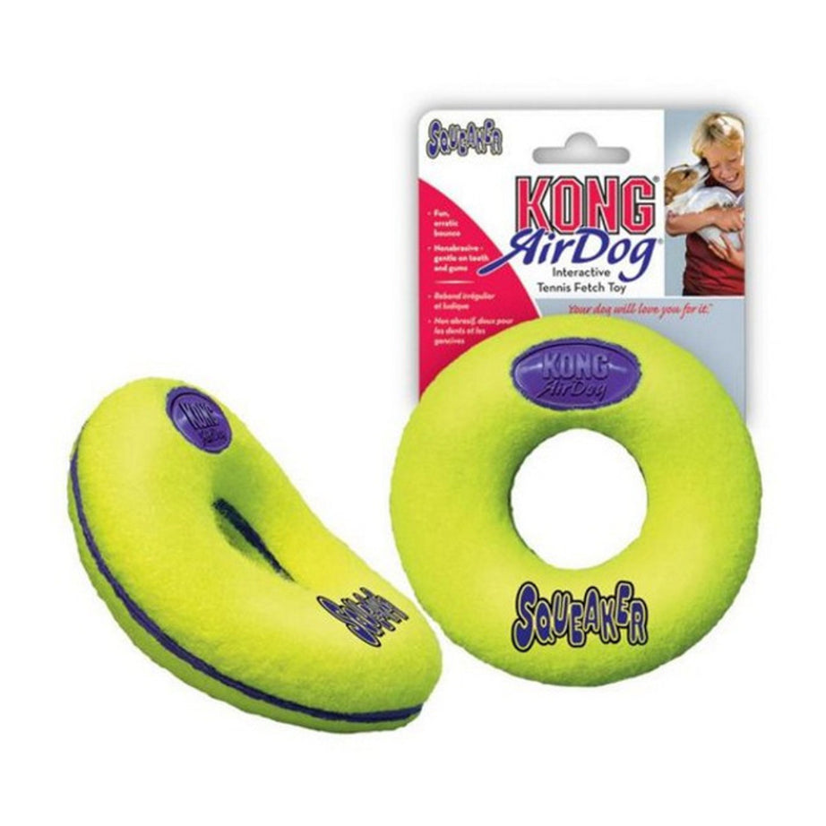 KONG AirDog Donut Squeaker Dog Toy Kong