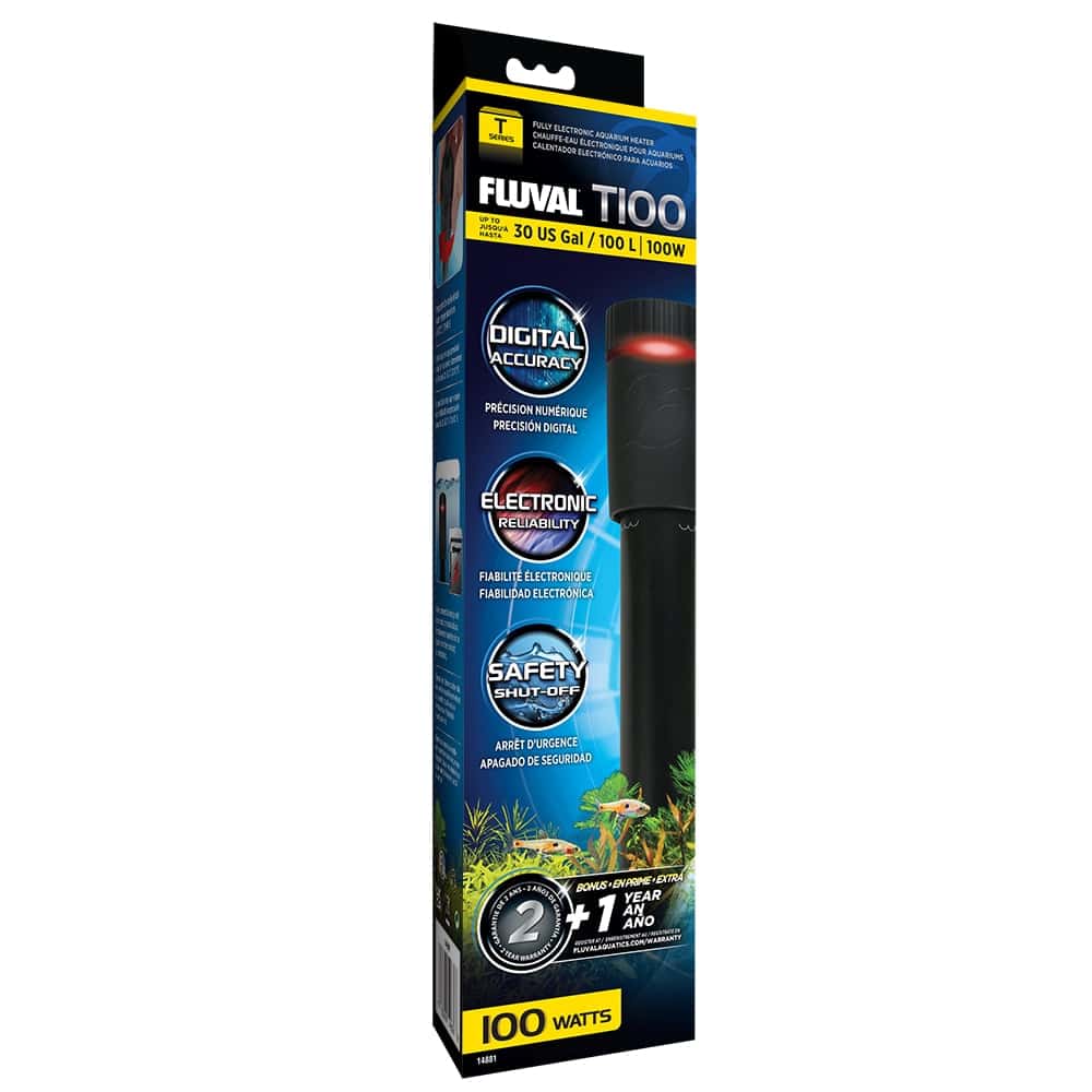 Fluval T100 Electronic Aquarium Heater 100w Pet Market