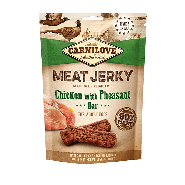 Carnilove meat jerky chicken with pheasant bar Pet Market