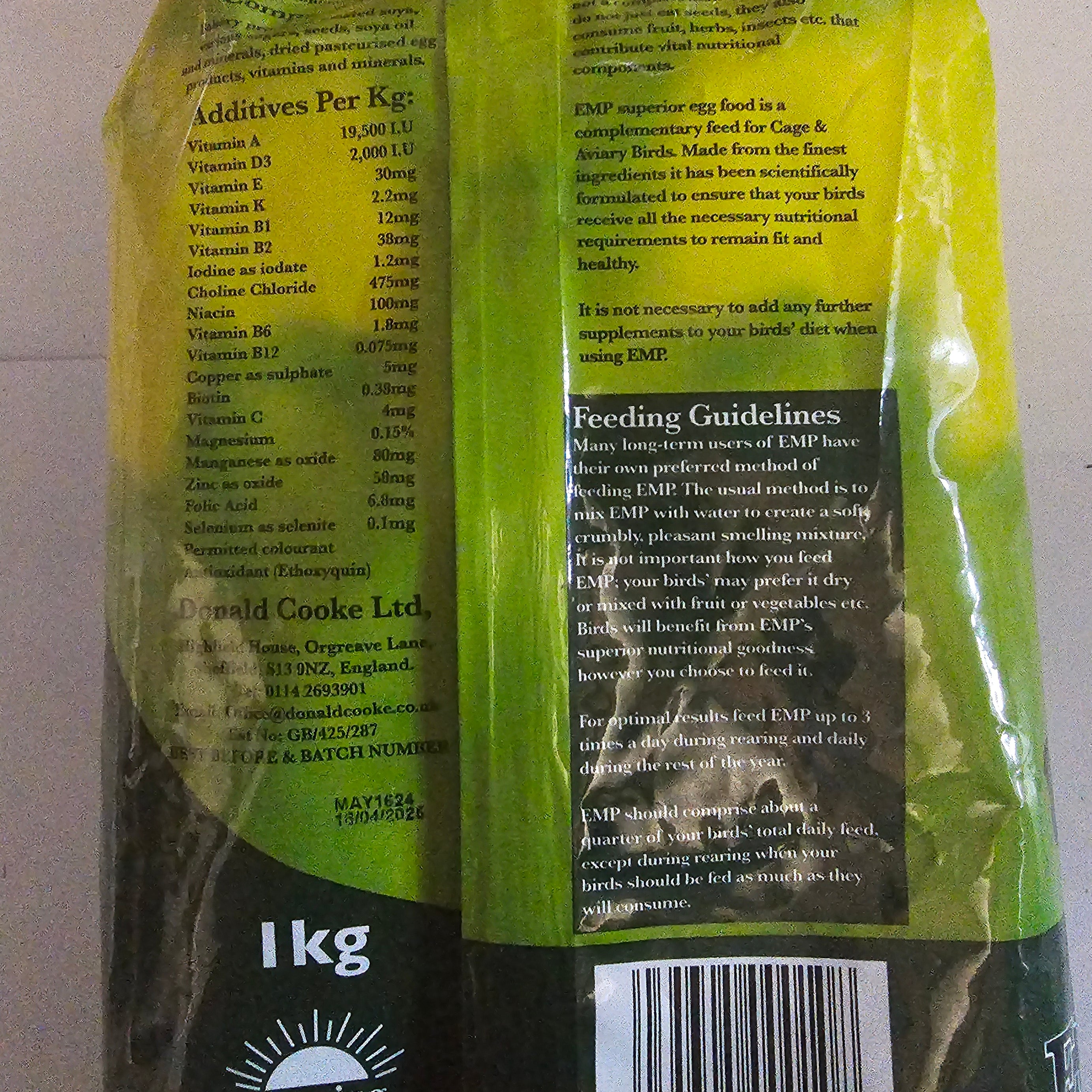 E.M.P Egg food Bird feed EMP