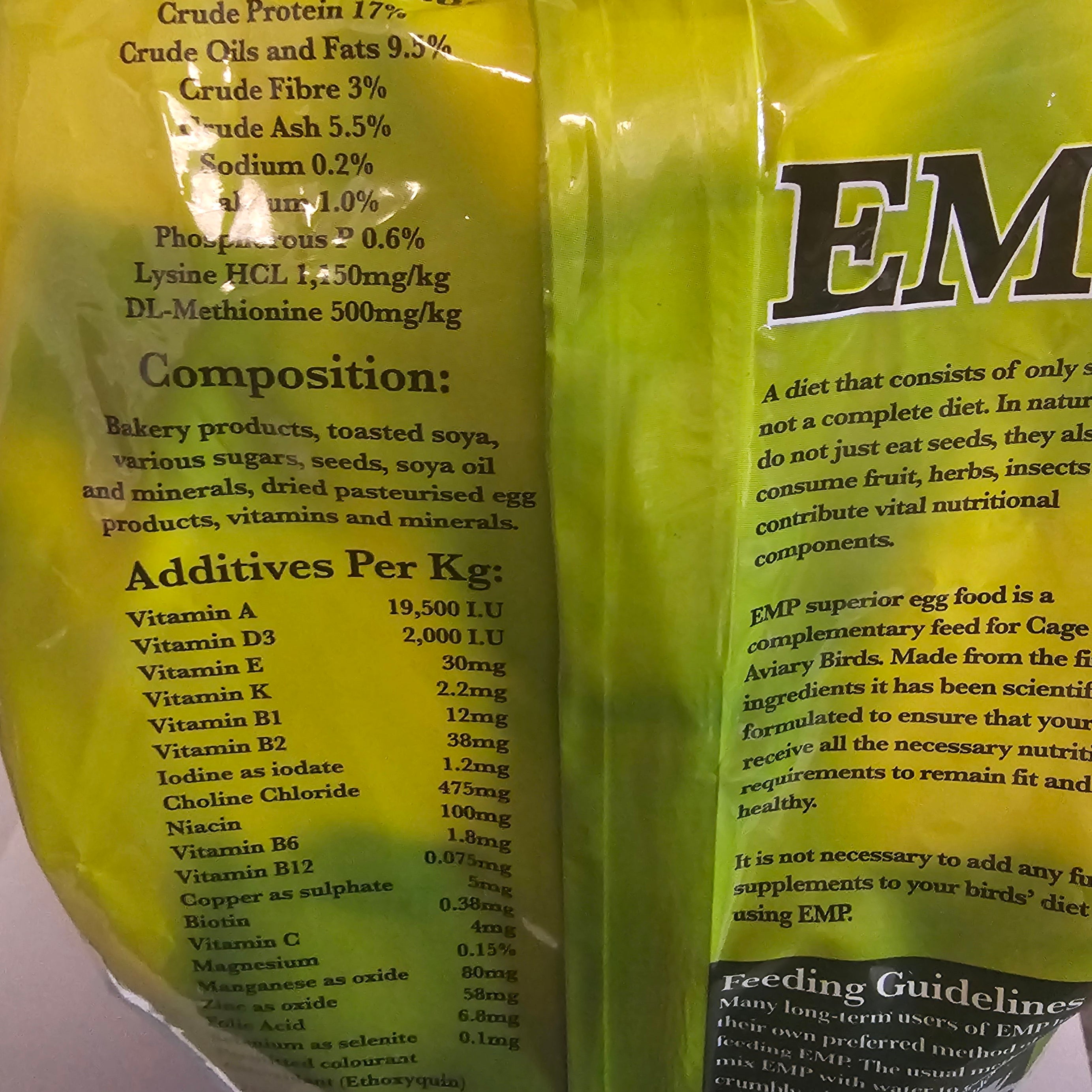 E.M.P Egg food Bird feed EMP