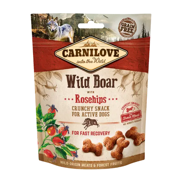 Carnilove wild boar with rose hips crunchy snack Pet Market