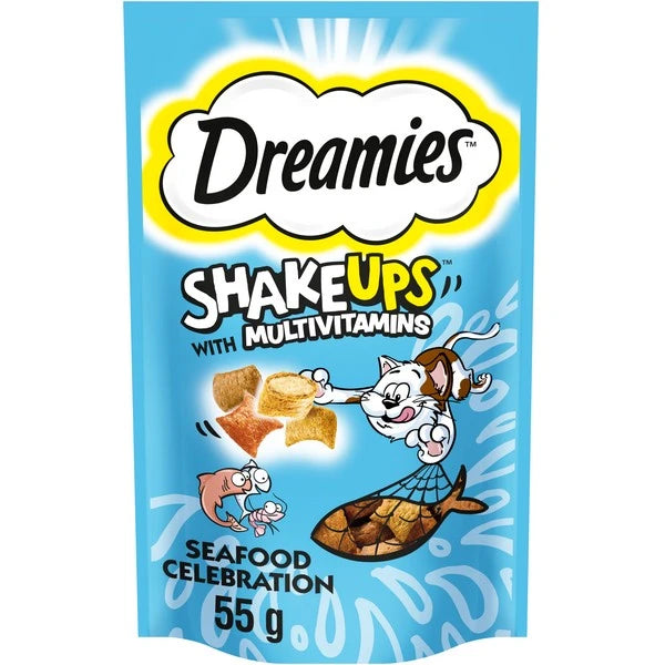 Dreamies Shakeups Seafood Celebrations Cat Treats 55g Pet Market
