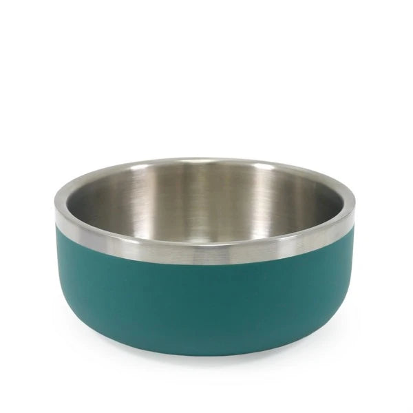 Rosewood Double Wall Stainless Steel Bowl 700ml Teal Pet Market