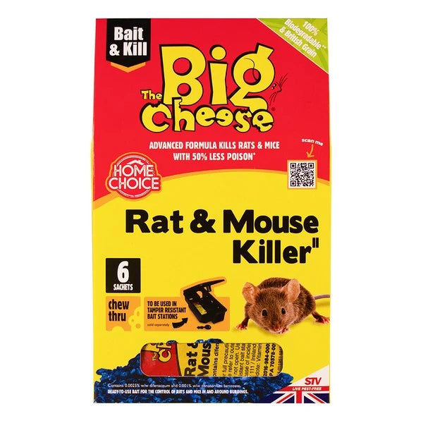 STV The Big Cheese Rat Killer Grain Bait Sachet 150g Pet Market