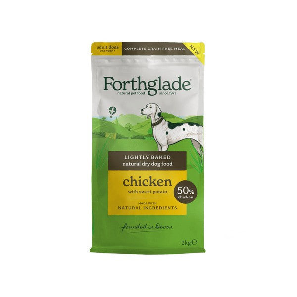 Forthglade Lightly Baked Grain Free Chicken Dry 2kg DOG - FOOD Forthglade