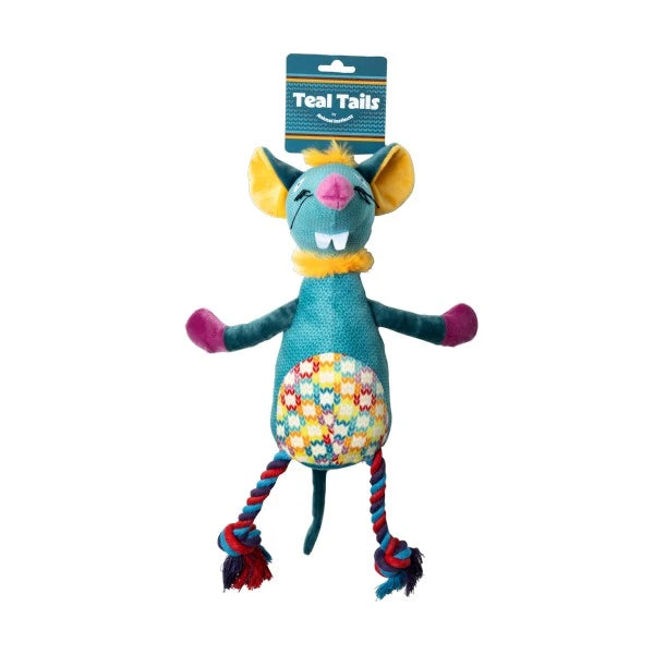 Animal Instincts Teal Tails Tim Mouse Plush Pet Market