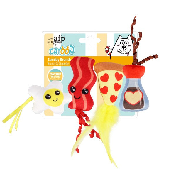 All for Paws Catoon Sunday Brunch 4 Pack Pet Market