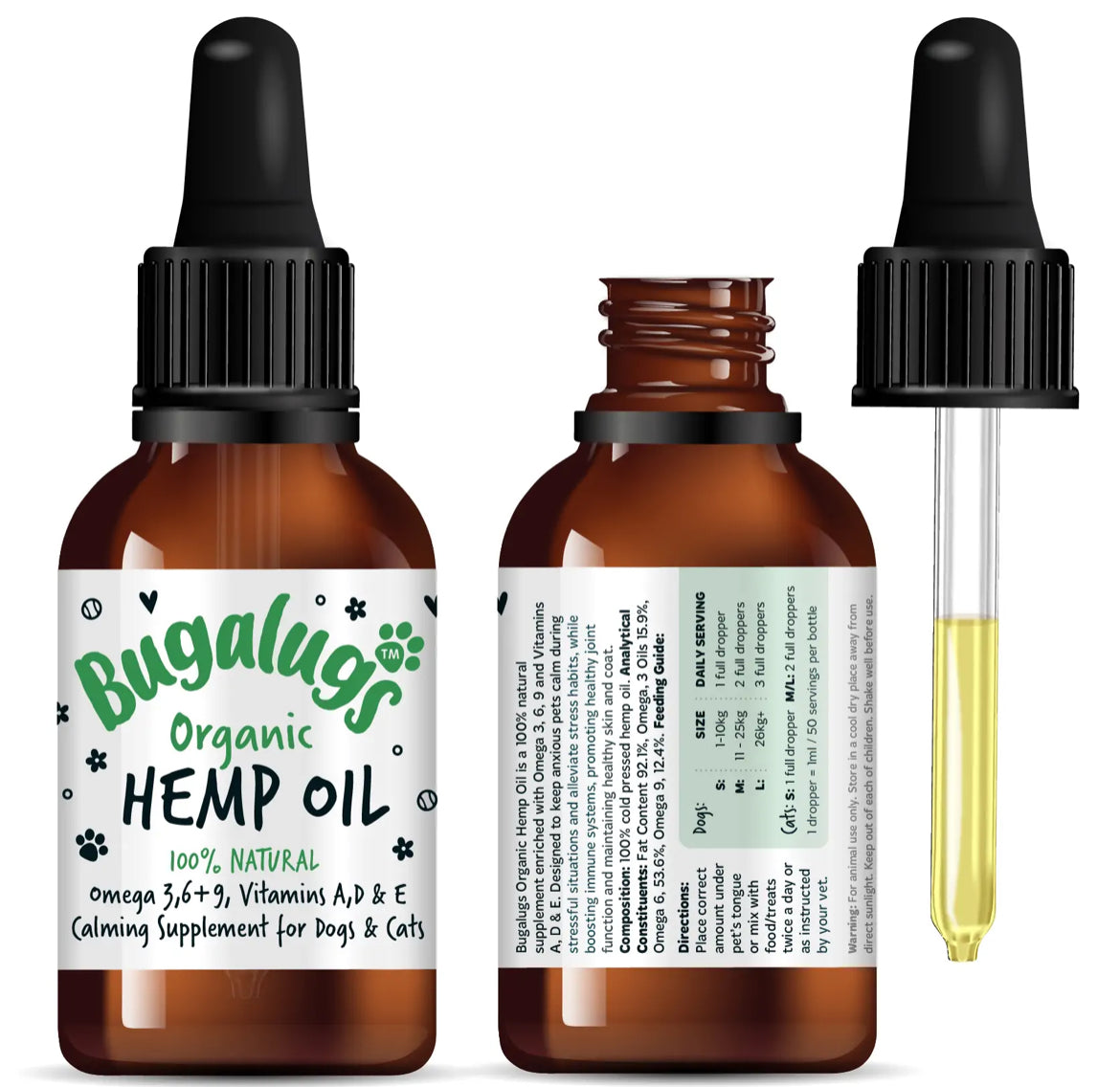 Bugalugs Organic Hemp Seed Oil Supplements Bugalugs