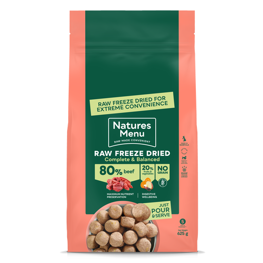 Natures Menu Freeze Dried Complete & Balance Beef 625g DOG - FOOD Natures Menu