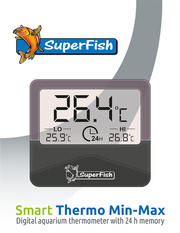 SuperFish Smart Thermo Min-Max Aquarium Thermometer Pet Market
