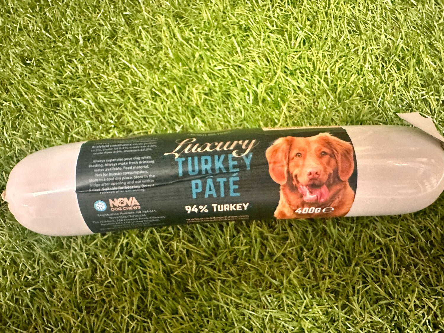 Nova Paddock Farm Luxury Turkey Pate 400g Dog Treat Nova Paddock