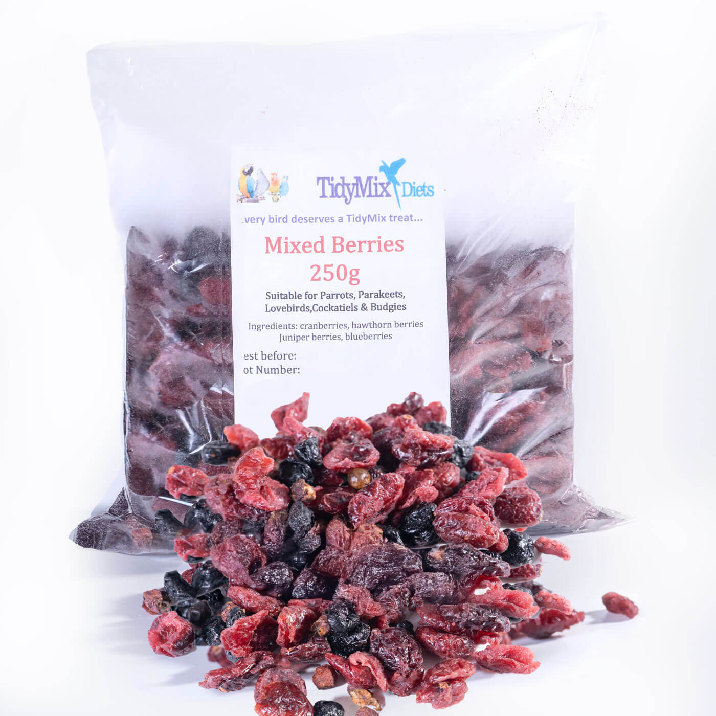TidyMix Diets Hawthorn Berries 125g Bird - Treat Pet Market