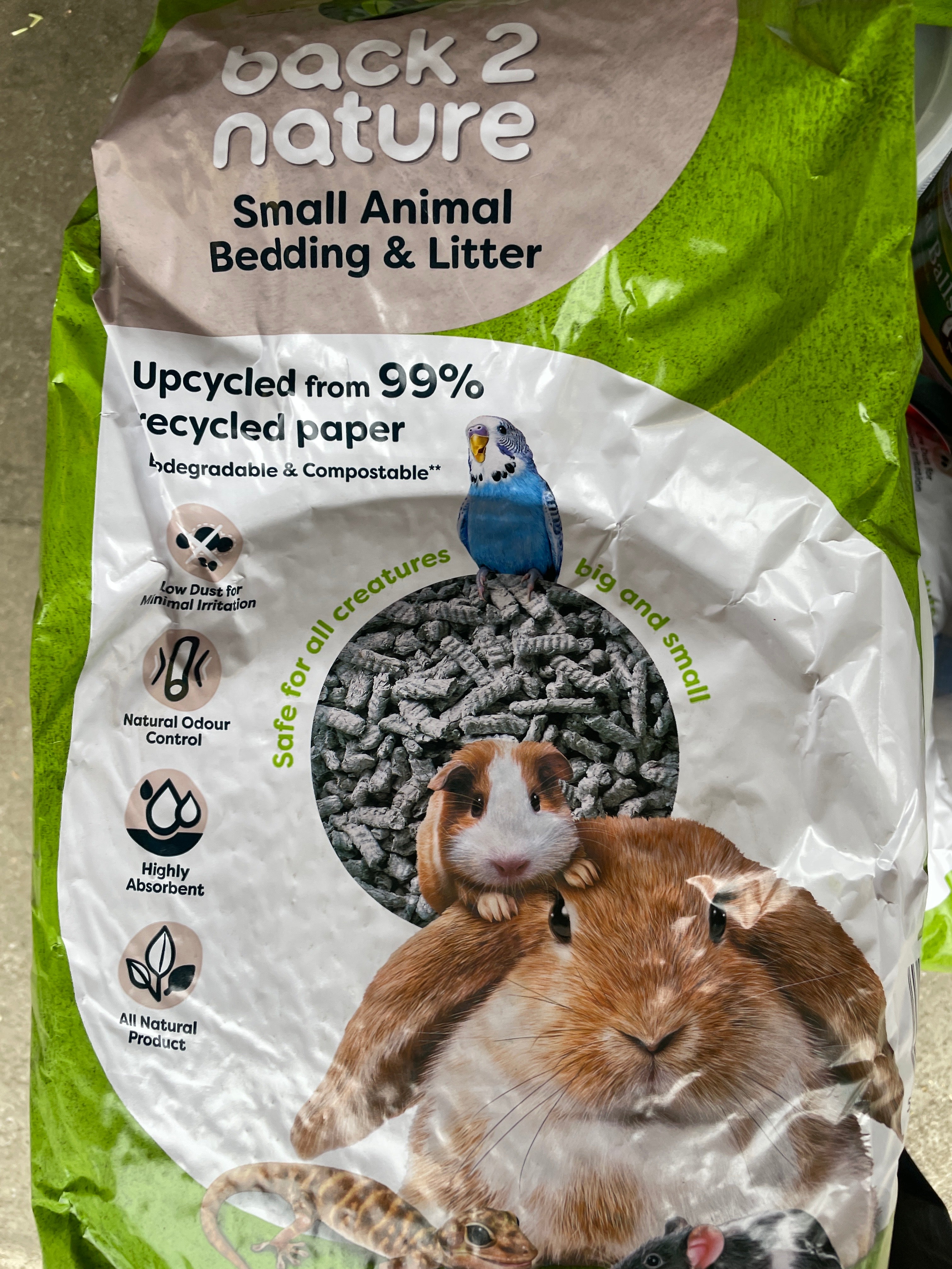 Back to nature 10l animal bedding the Pet MARKET