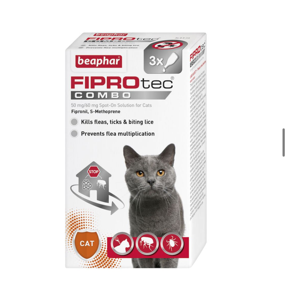 Beaphar FIPROtec® COMBO Flea & Tick Spot-On for Cats Flea Treatment Beaphar