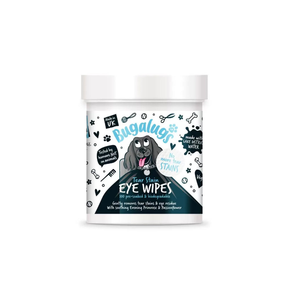 Bugalugs Tear Stain Eye Wipes Grooming Bugalugs