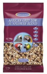 Johnston & Jeff African Grey Low Sunflower 12.75kg Bird - Food Johnston & Jeff