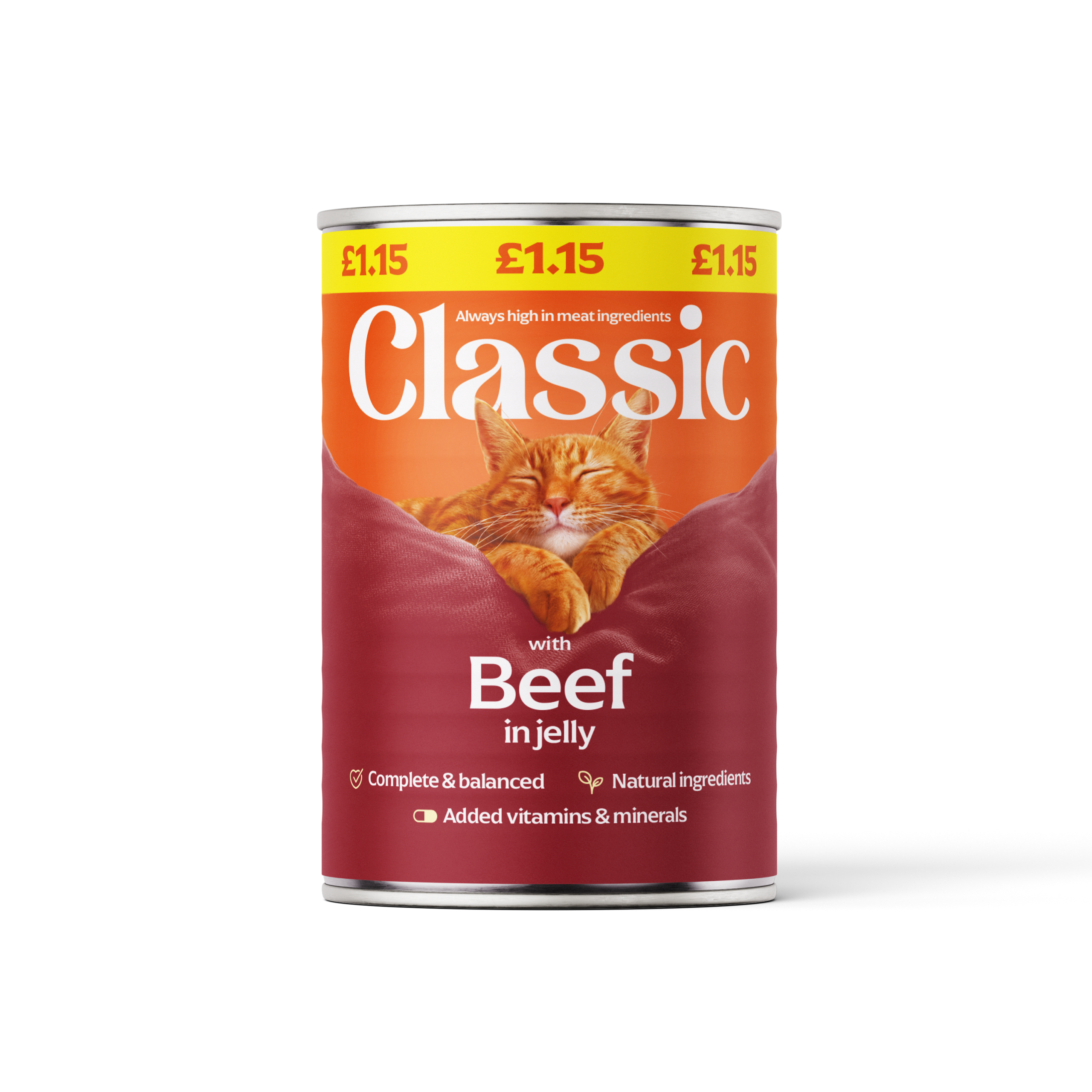 Classic Cat Food Beef in Jelly Pet Market