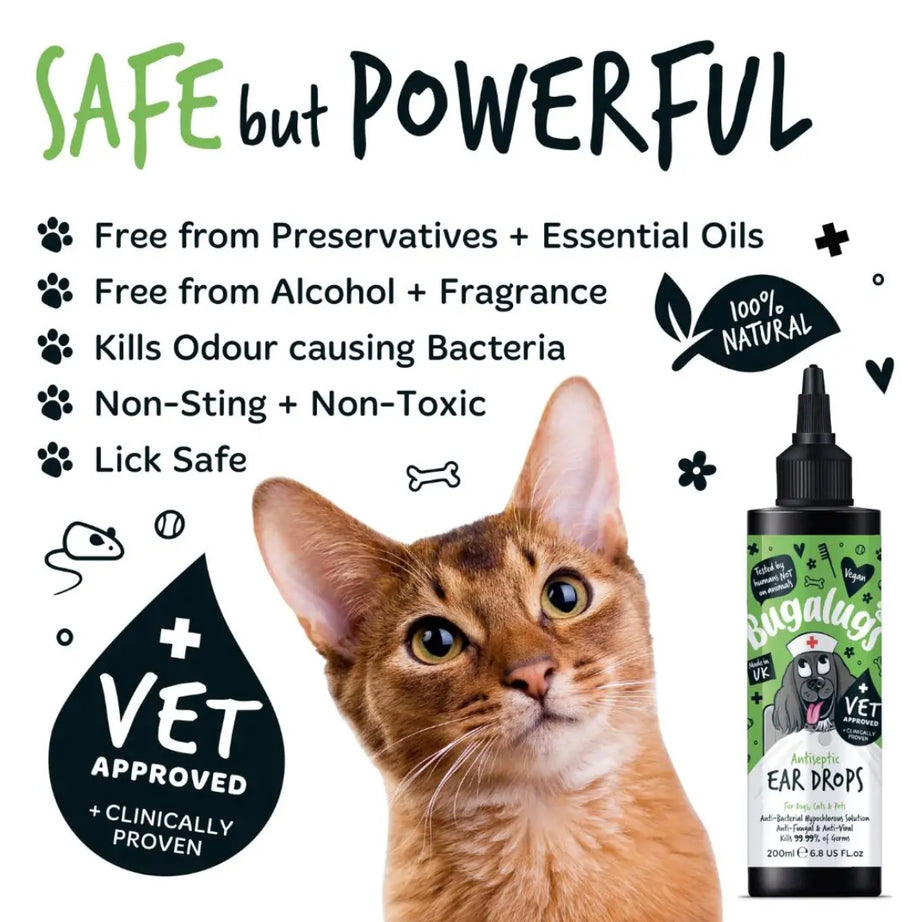 Bugalugs Antiseptic Ear Drops Grooming Bugalugs